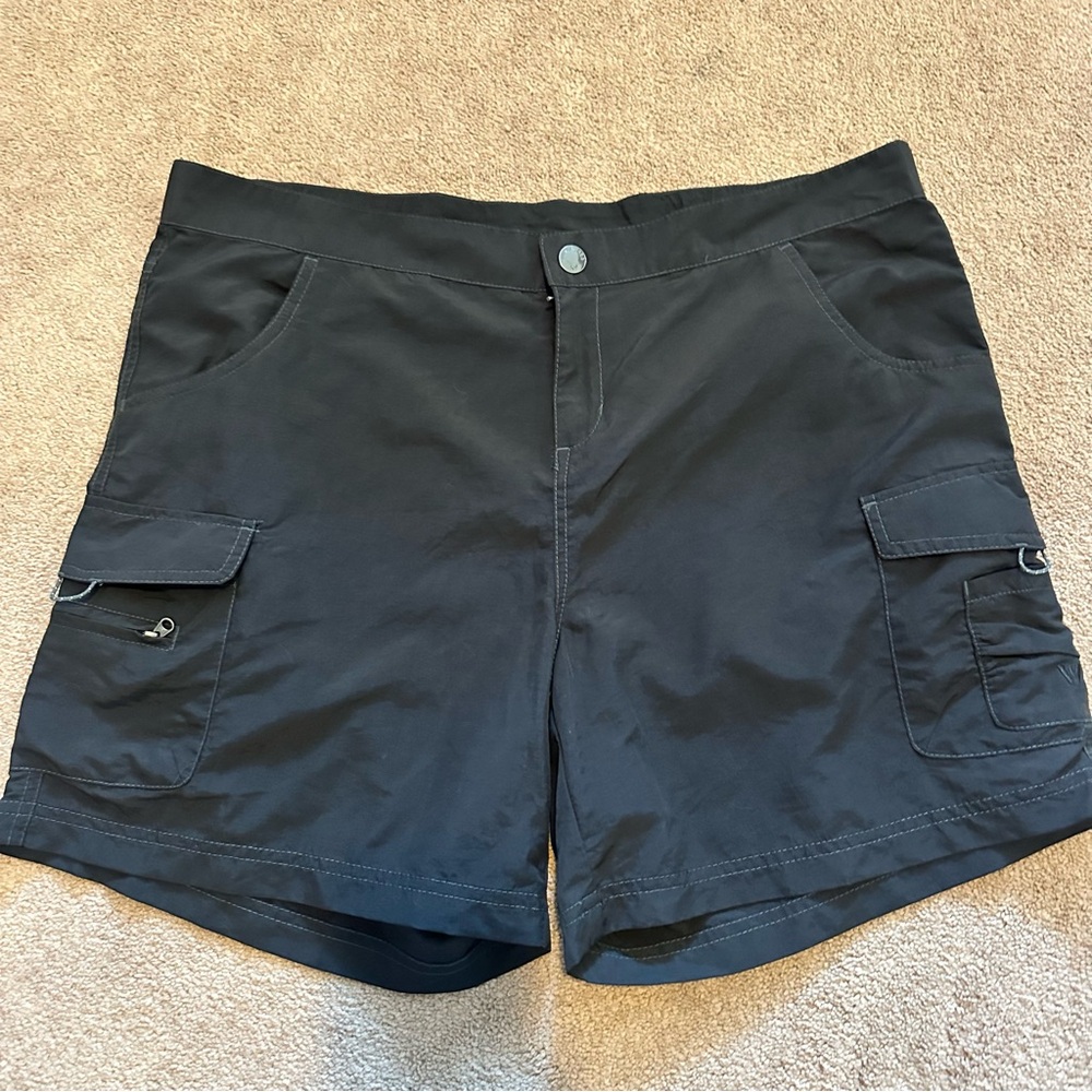 Black Nylon River Shorts size 14